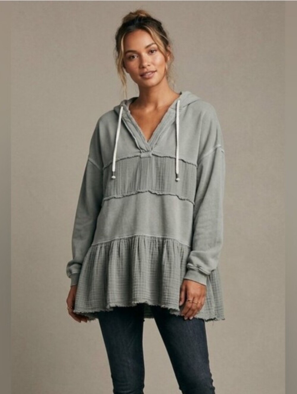 Free People Tunic Hoodie